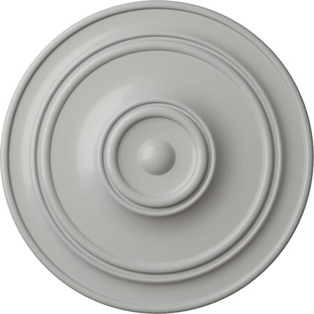 Ekena Millwork Small Classic Ceiling Medallion (Fits Canopies up to 10"), Hand-Painted Frost, 40 1/4"OD x 3 1/8"P CM40CLFRF